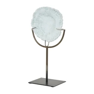 Escultura Metálica Decorativa de Alta Resistencia para Instalaciones Interiores, Diseño Artesanal en Aluminio Chapado en Oro - Product Image 5
