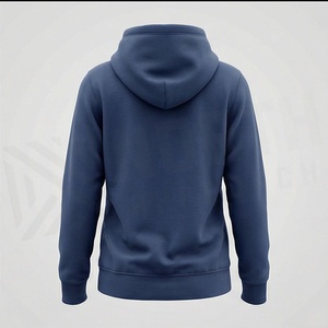 Sweat-shirts à capuche décontractés pour femmes OEM, impression personnalisée du logo, 100% coton, poches, couleur personnalisée - Product Image 2