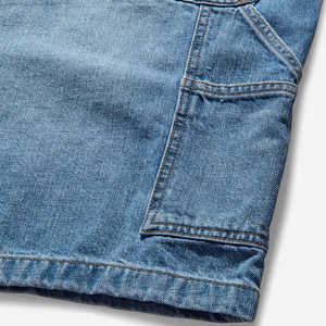 Shorts en jean amples et respirants pour homme, 100 % coton, avec fermeture éclair, style décontracté, longueur 3/4, écologiques, pour l'été - Product Image 3