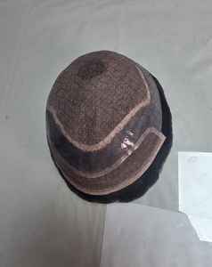 Taz Hair BD Prothèse capillaire frontale en dentelle pour hommes, cheveux humains Remy indiens, ondulation Water Wave, avec patchs centraux - Product Image 2