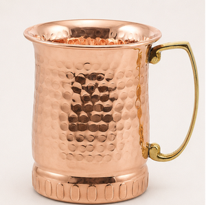 Taza Moscow Mule de Cobre Puro Hecha a Mano, Diseño Martillado de Calibre Grueso, Jarra de Cerveza India Hecha a Mano para Cócteles - Product Image 5