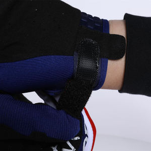 Gants de moto unisexes tendance au design optimal, protection des articulations, en cuir, doigts entiers, évacuation de l'humidité, séchage rapide - Product Image 5