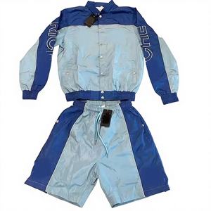 Ensemble de survêtement unisexe coupe-vent écologique en polyester/nylon, grande taille, imperméable, col roulé, respirant, coupe-vent, printemps - Product Image 2