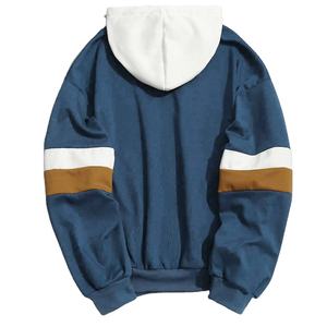 Nueva moda diseño personalizado sudadera pulóver hombres 100% algodón sudaderas con capucha sueltas para hombres con cordón Sudadera con capucha de moda para hombres - Product Image 2