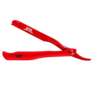 JRL Precision Styling Razor Grey Professional Stainless Steel <b>Barber</b> Straight Edge Razor Magnetic <b>Blade</b> Holder Custom Logo - Product Image 4