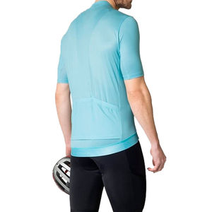 Maillot de cyclisme pour homme, design personnalisé OEM, respirant, léger, durable, manches courtes, polyester, nylon, élasthanne - Product Image 2