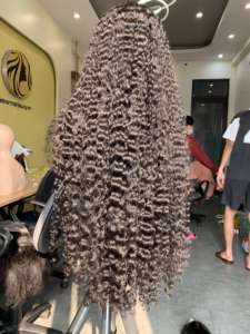 100% cabello humano Remy virgen vietnamita Real pelucas y mechones rizados de trama única 8-32 pulgadas al por mayor - Product Image 5