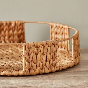 Plateaux de service décoratifs en jacinthe d'eau naturelle, style vintage, pour table basse ou comptoir de cuisine - Product Image 6