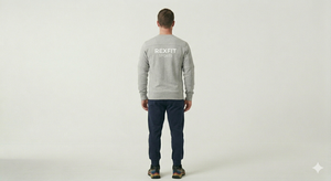 เสื้อสเวตเชิ้ตคอกลมโอเวอร์ไซส์สำหรับผู้ชาย เนื้อผ้าหนานุ่ม ทรงหลวม สวมใส่สบาย ระบายอากาศได้ดี ซับเหงื่อได้ดี - Product Image 5