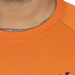 เสื้อรัดกล้ามเนื้อแขนสั้นแบบยูนิเซ็กซ์ สำหรับ MMA ผลิตจากผ้าสแปนเด็กซ์/ไนลอน ยืดหยุ่น แห้งเร็ว ป้องกันรังสียูวี ระบายอากาศได้ดี เป็นมิตรต่อสิ่งแวดล้อม - Product Image 5