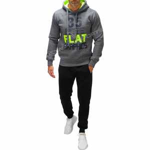 Conjuntos Deportivos de Invierno al Por Mayor para Hombre, Tallas Grandes, en Poliéster/Algodón, con Logotipo Personalizado, Alta Calidad - Product Image 1