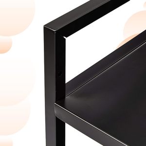 Chariot métallique robuste à roulettes – Organiseur de rangement polyvalent à 3 niveaux avec roues - Product Image 3