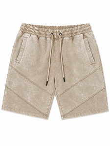 Latest Design Solid <b>Elastic</b> Waist 100% Cotton Casual Shorts Made in Pakistan Street Style Wholesale Custom - Product Image 4