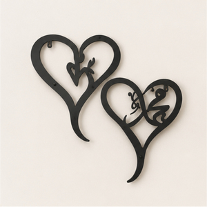 Modern Islamic Metal Wall Art <b>Allah</b> Muhammad Heart Decor Laser Cut Steel Arabic <b>Calligraphy</b> Sign for Ramadan Eid Muslim Home - Product Image 3