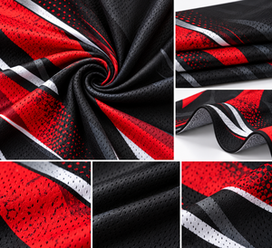 Custom Red Black Sublimated Sportswear Set <b>Short</b> Sleeve Jersey and <b>Shorts</b> Team Uniform - Product Image 6