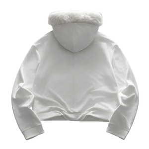 Sudadera con capucha de invierno para hombre con cremallera, forro polar cálido, capucha de piel sintética, informal, extragrande, con cremallera completa, para uso diario al aire libre - Product Image 2