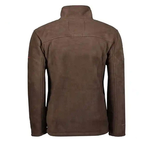 Chaqueta de Forro Polar Marrón para Hombre, Marca ELEGANT CORPORATION, con Cierre de Cremallera, Estilo Casual para Invierno, Color Sólido, Corte Regular, Bolsillos, Tejido de Punto - Product Image 5