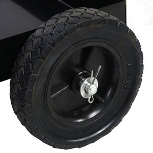 Carrello Portatile in Acciaio Nero a 4 Cassetti con Ruote per Saldatura e Stoccaggio - Product Image 6