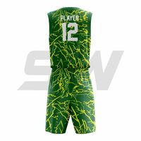 Seragam Basket Bernapas yang Dapat Disesuaikan Ukuran Besar Desain Logo Cetak Kustom Cepat Kering Unisex Personalisasi Perlengkapan Basket