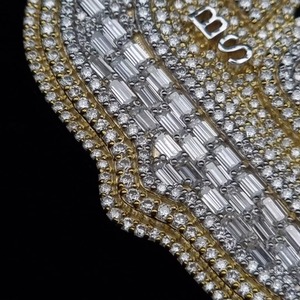 Men Charms Jewelry Iced Out Custom Hip Hop <b>Pendant</b> Lab Diamond 925 Sterling <b>Silver</b> VVS Moissanite Name Letter <b>Initial</b> <b>Pendant</b> - Product Image 4