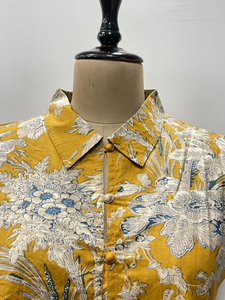 Débardeur court à manches bouffantes en coton doux imprimé floral, style bohème, écologique et respirant, col en V, pour femme, idéal pour l'été - Product Image 5