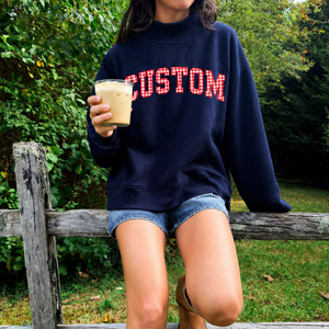 Sudadera de Cuello Alto con Hombros Caídos y Bordado Personalizado 2026 para Mujer, Poliéster/Algodón, Secado Rápido, Informal de Invierno - Product Image 6