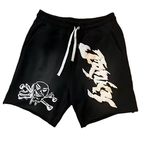 100% coton lavé à l'acide vente chaude français éponge courte tenue décontracté qualité supérieure hommes court - Product Image 2