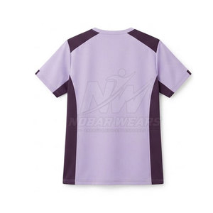 Uniforme de Trabajo Clínico con Cuello Redondo, Blusa Médica de Manga Corta para Personal de Enfermería y Laboratorio de Hospital - Product Image 3