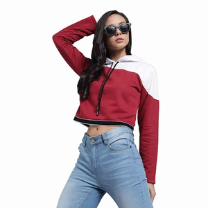 Nueva Sudadera con Capucha Corta Casual Unisex de Invierno, 100% Algodón, Bordada con Impresión Digital, Combinación de Colores, Logotipo Personalizado - Product Image 1