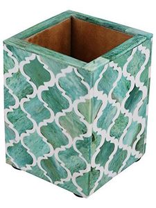 Porte-stylo en os incrusté fait main pour cadeaux et bureaux, restaurants, décoration et accessoires de bureau personnalisés - Product Image 4