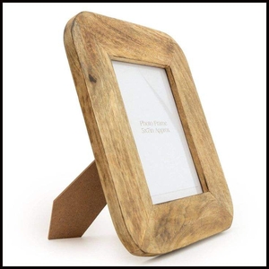 Multi Functional Desktop Natural Wooden Texture Photo <b>Frame</b>, Customized Wooden Photo <b>Frame</b> in Carved Design - Product Image 2