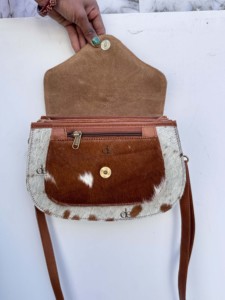 Véritable cuir de vachette fourrure sac à main bandoulière sac à bandoulière élégant cheveux sur cacher fourrure vente chaude épaule sac à bandoulière pour les femmes - Product Image 5