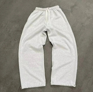 Pantalon de survêtement vintage personnalisé en coton, coupe ample et large, avec cordon élastique, doublure polaire, idéal pour l'extérieur - Product Image 4