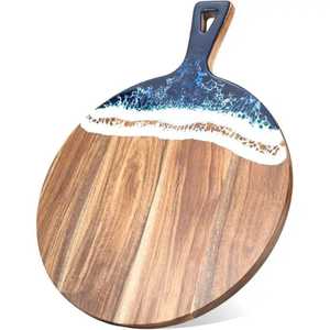 Tabla de Charcutería Plegable de Madera de Acacia Cuadrada, Duradera, Sostenible, Reutilizable, para Servir Queso, Fácil de Limpiar, No Tóxica - Product Image 5
