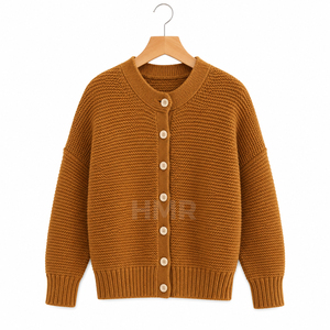 HMR Sisterhood Sorority Acrylic Women's Autumn Winter Striped Knit <b>Cardigan</b> <b>Sweater</b> Round Neck Button Front Long Sleeve - Product Image 5