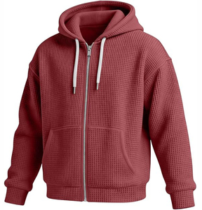 Autumn Winter Regular Fit Hooded Casual 100% Cotton Jersey Pocket <b>Waterproof</b> Sweatshirt - Product Image 1