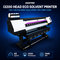 Impresora Eco Solvente de Formato Ancho de 1.6m 1.8m con Certificación CE FCC, I3200 XP600 1200DPI, Plotter de Inyección de Tinta para Sublimación