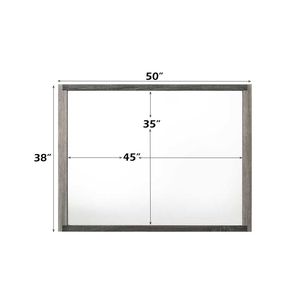 Specchio con Cornice Grigia Jehoram, Finitura Elegante, Aggiunge Eleganza a Qualsiasi Spazio - Product Image 2