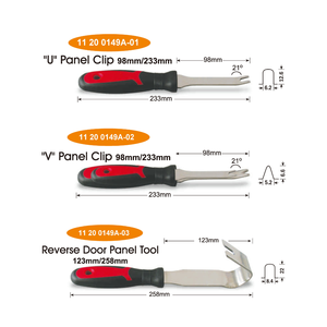 ชุดอุปกรณ์ถอดคลิปสแตนเลส 5 ชิ้น (ชุดถอดและตัดคลิป, 5 ชิ้น) - Product Image 3