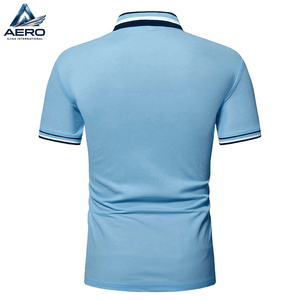 Camisetas Polo para Hombre, Diseño Moderno, Transpirables, con Ribete Azul, Tela Ligera, Servicio OEM, Precio al por Mayor - Product Image 3