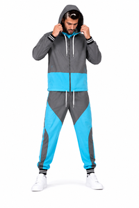 Survêtement coupe-vent à capuche pour homme, fermeture éclair sur le devant, fin, respirant, séchage rapide, jogging, logo personnalisé, vêtements décontractés - Product Image 4