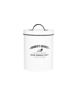 Pot de cuisine en métal galvanisé au design tendance, option de stockage réutilisable et durable pour l'organisation des ingrédients culinaires au quotidien - Product Image 5