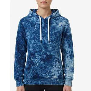 Sudadera con Capucha Tie Dye para Mujer, Lavado Ácido, Casual, Manga Larga, Holgada, para Otoño e Invierno - Product Image 3
