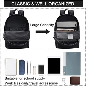 Casual Laptop <b>Backpack</b> for Men and Women, Work <b>backpack</b>, <b>Black</b> <b>Backpacks</b>, College <b>School</b> <b>Backpack</b> for Boys and Girls - Product Image 4