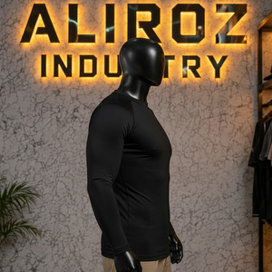 Custom Printed Logo Unisex Rash Guard Polyester/Nylon Low Price Compression MMA Rash Guards - Product Image 3