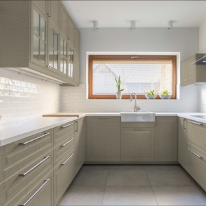 Ensemble complet d'armoires de cuisine européennes sur mesure JY Project, porte shaker, structure en MDF moderne, suspendues au mur, modulaires, RTA - Product Image 5