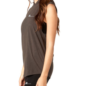 Camiseta sin mangas informal para mujer, de punto, de secado rápido, transpirable, ecológica, de spandex/algodón - Product Image 6