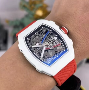 RM AMG Factory Luxury Luxury <b>Skeleton</b> <b>Automatic</b> Mechanical Men's Sports <b>Watch</b> Carbon Fiber Case Nylon Strap mechanical <b>watch</b> - Product Image 2