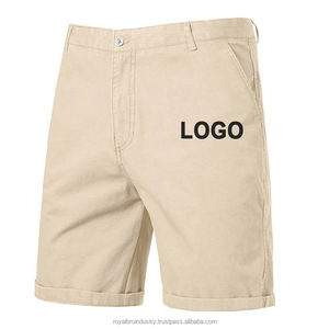 Shorts d'été en coton décontractés pour hommes, pantalons décontractés au genou, 8 couleurs, style américain classique, streetwear, shorts de golf beiges - Product Image 4