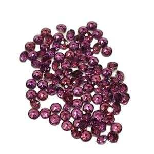 Rodolita Rosa natural, piedras preciosas facetadas sueltas de corte brillante redondo, altura de 2 mm para la fabricación de joyas - Product Image 1